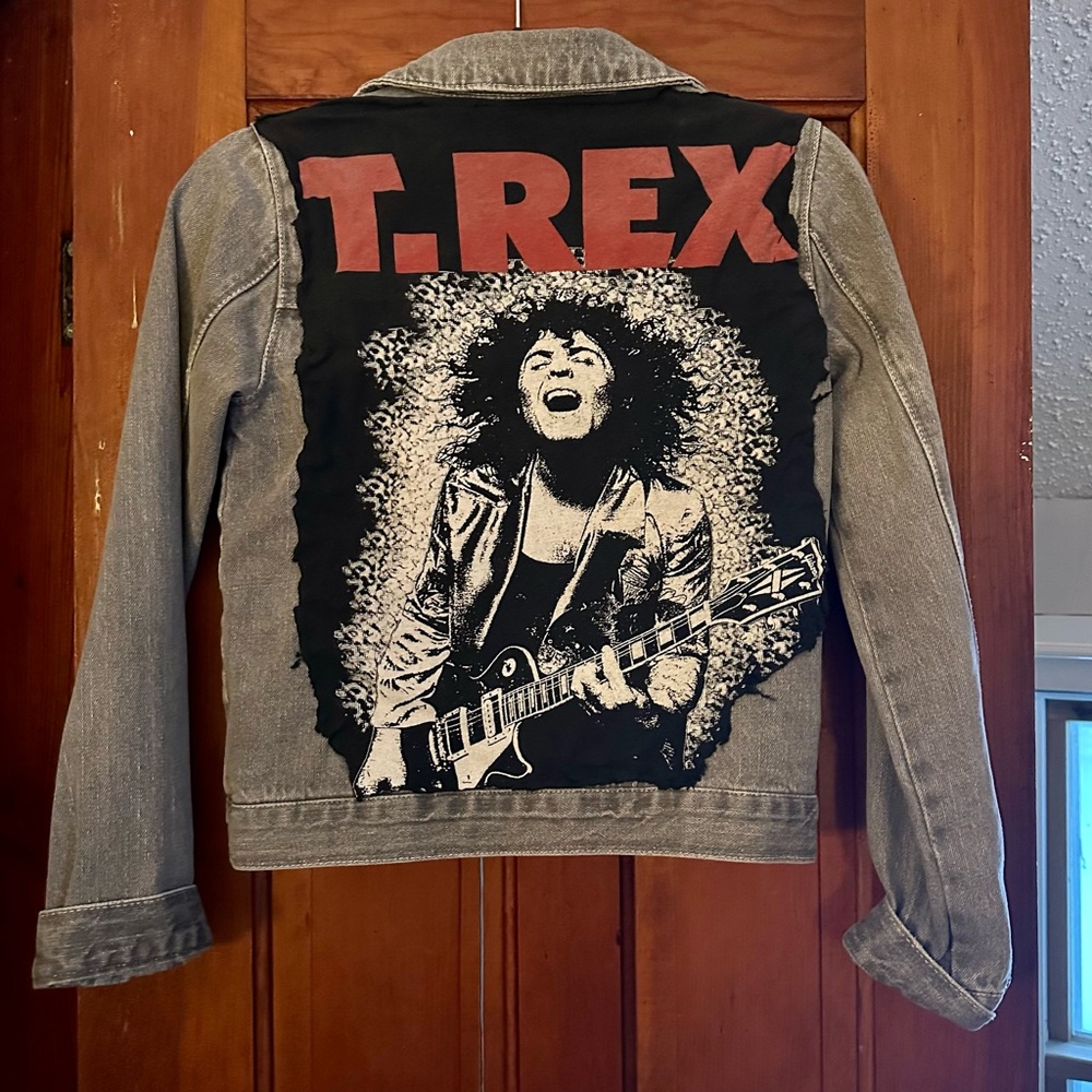 Customized Levi’s Denim Jacket T-Rex Back Patch